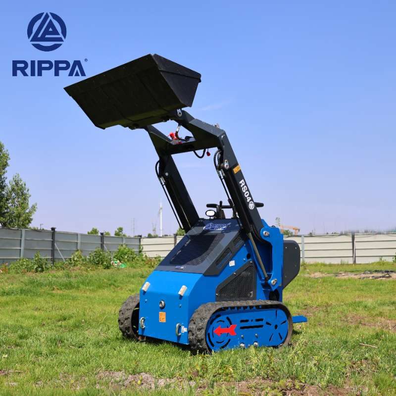 Rippa RS04 mini skid steer with bucket raised
